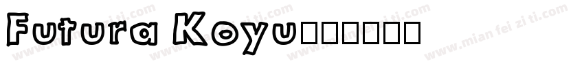Futura Koyu字体转换